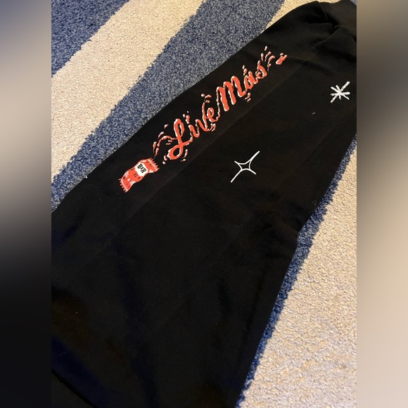 SUPER RARE Taco Bell x Born Raised Black Sweatshirt Hoodie Pockets XL Live Mas - Picture 7 of 10